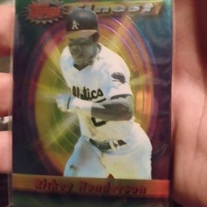Topps finest Rickey henderson